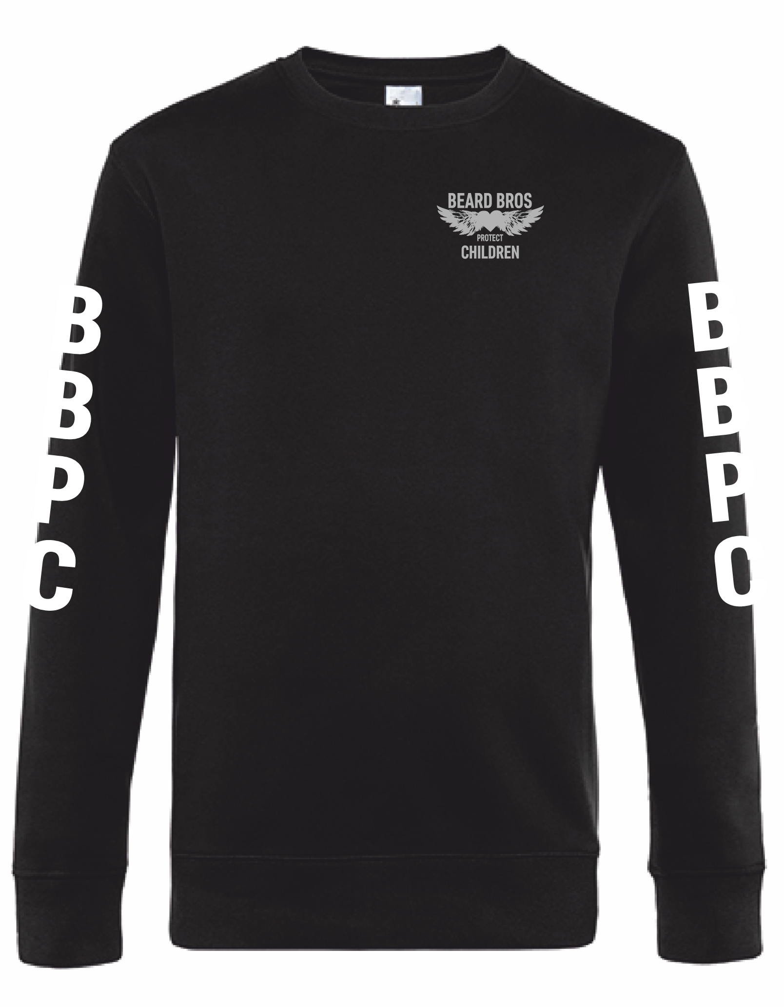 Beard Bros Sweatshirt  Unisex Black Pure front.png Beard Bros Sweatshirt  Unisex Black Pure front.png