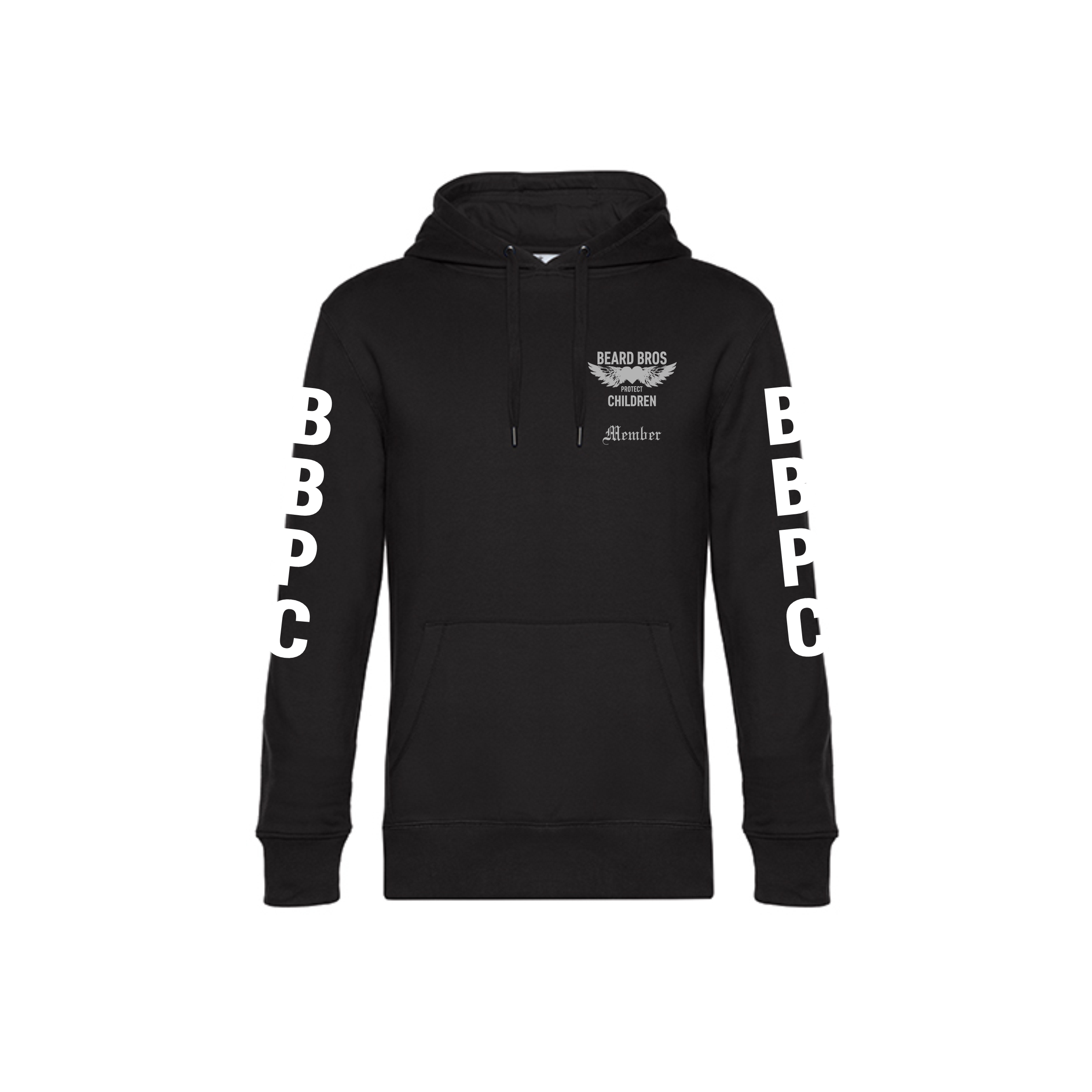 Beard Bros Hoody Unisex Black Pure front.png Beard Bros Hoody Unisex Black Pure front.png