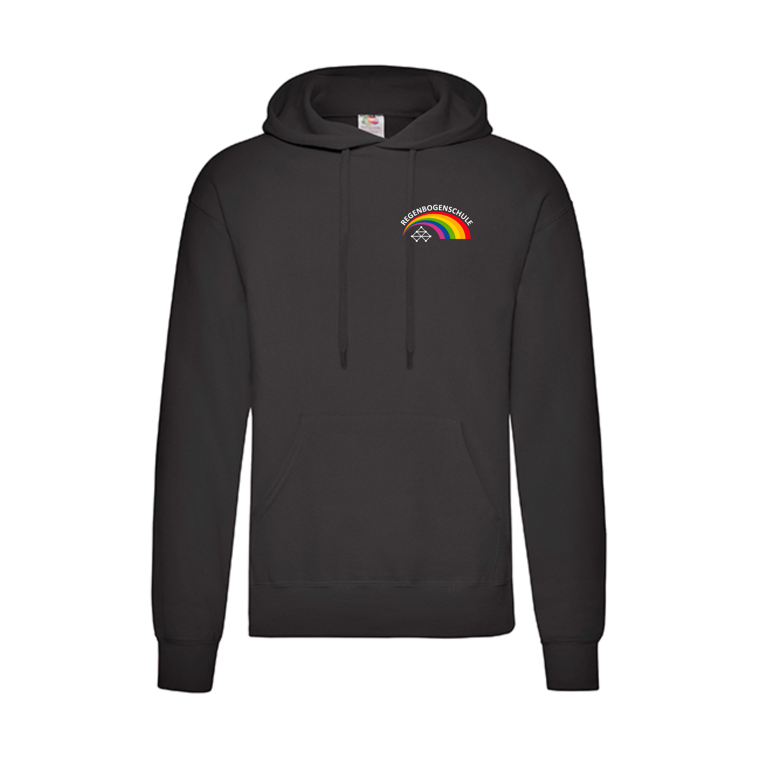 Hoody Stick Herren Black Front.png