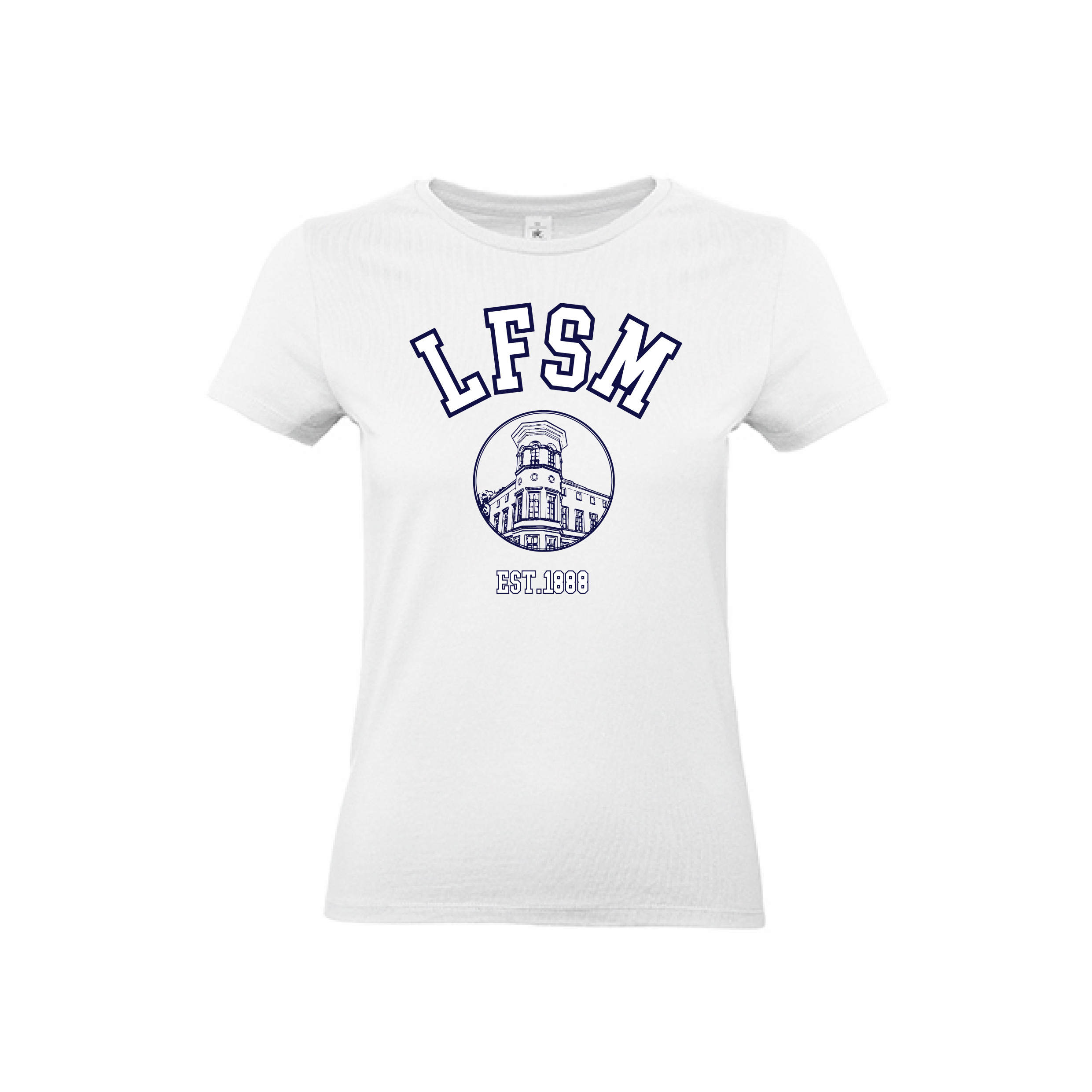 LSFM T-Shirt Damen Front mehrfarbig White.png