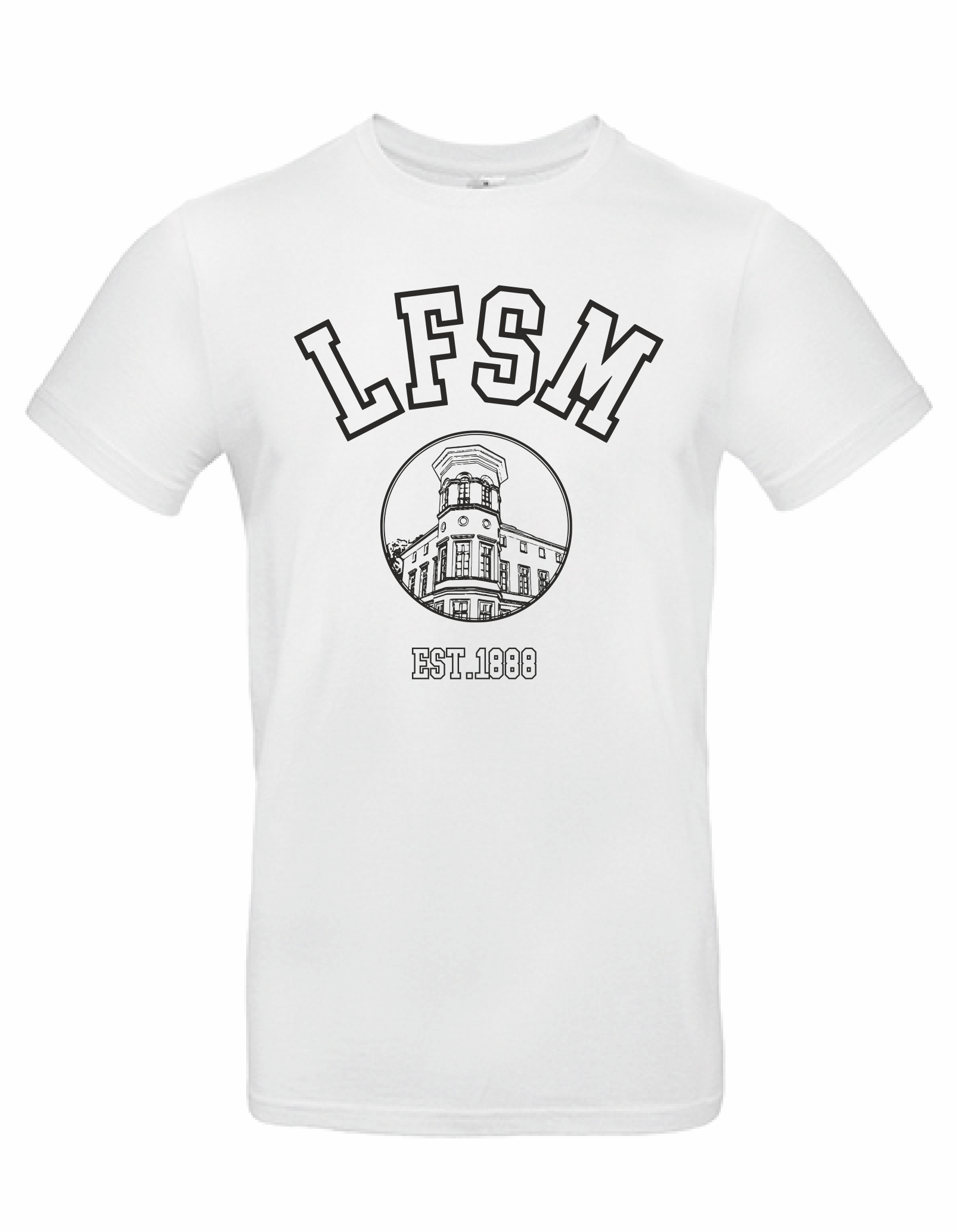 LSFM T-Shirt Herren Front 1-farbig White.png