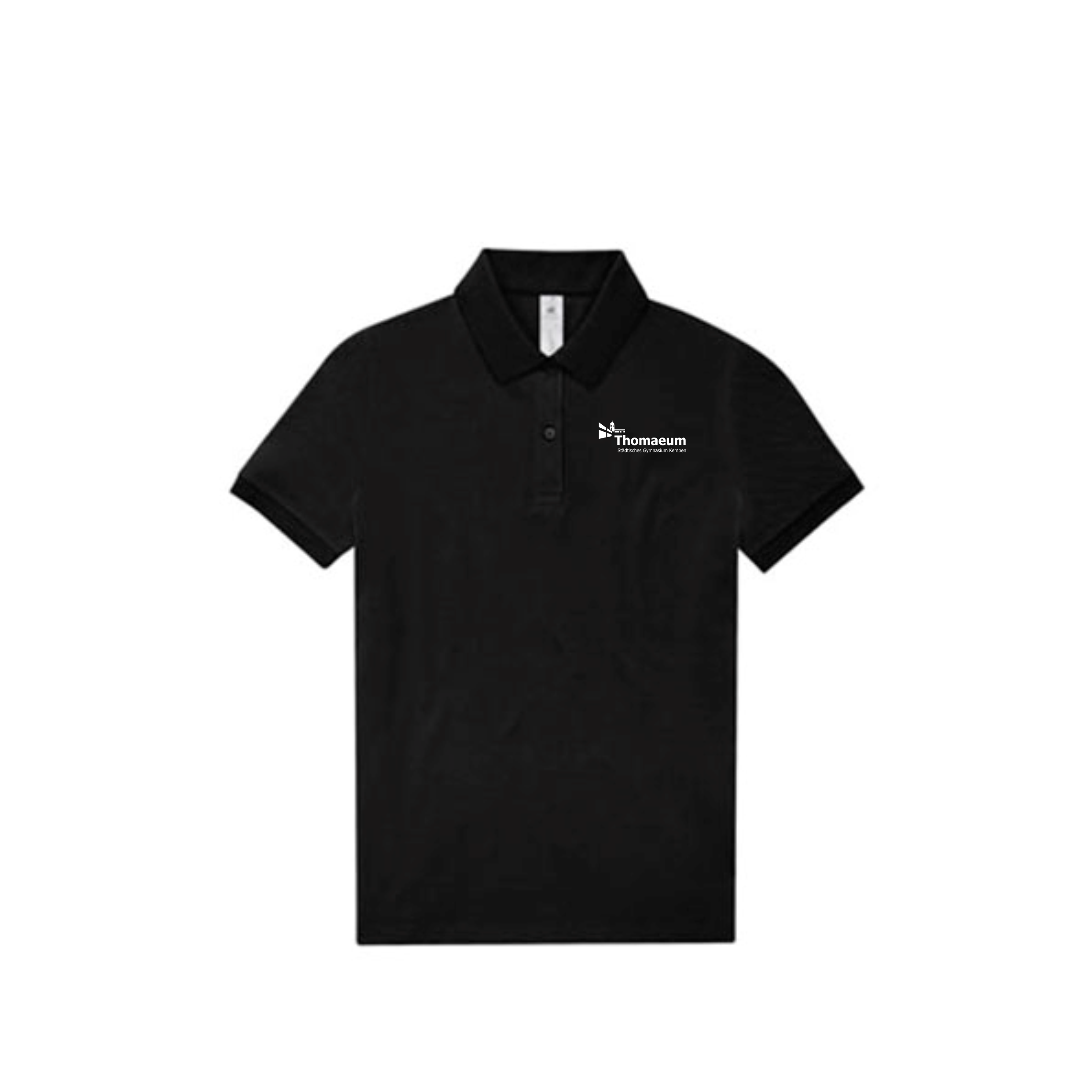 Thomaeum Polo Damen Front Black.png