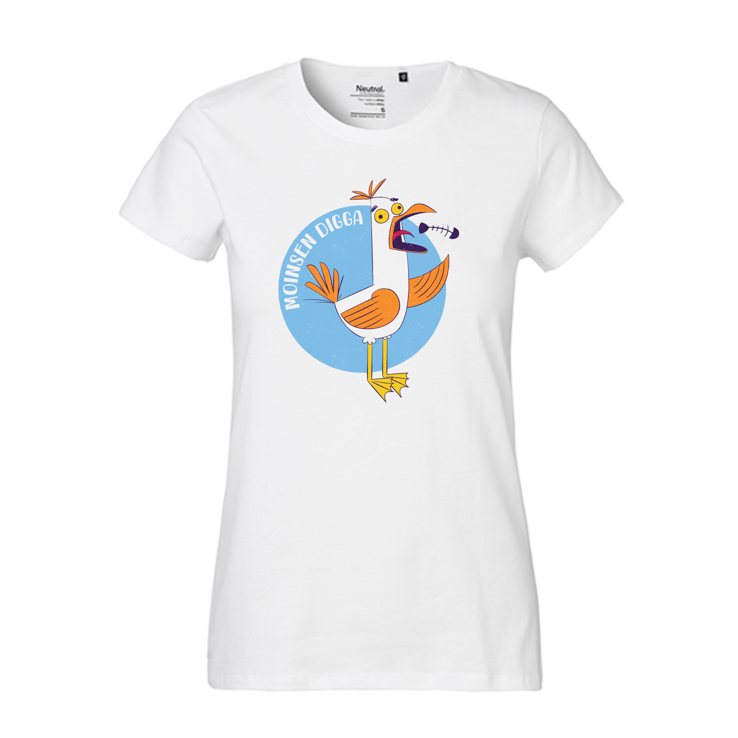 Moinsen Digga Ladies´ Classic T-Shirt White.png