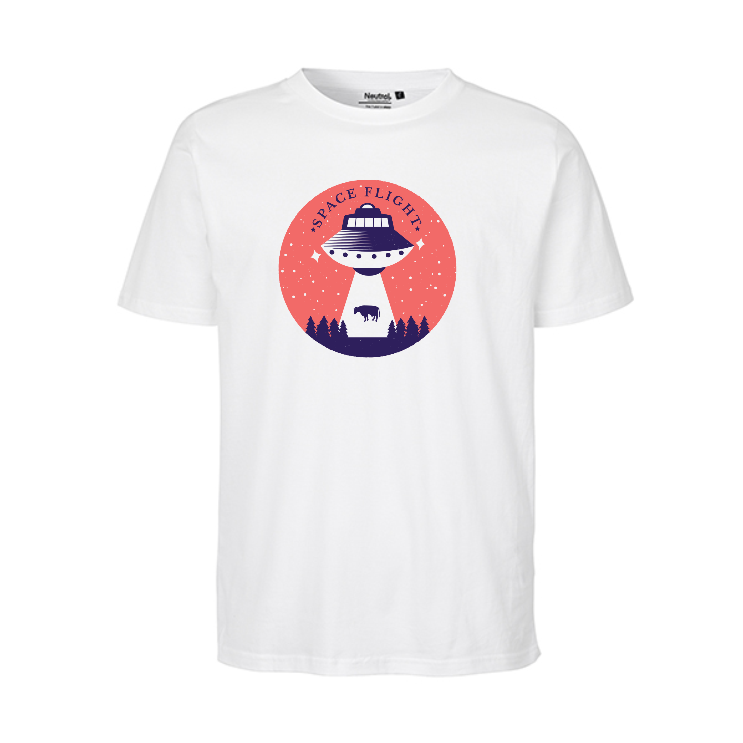 Space Flight Unisex Regular T-Shirt White.png