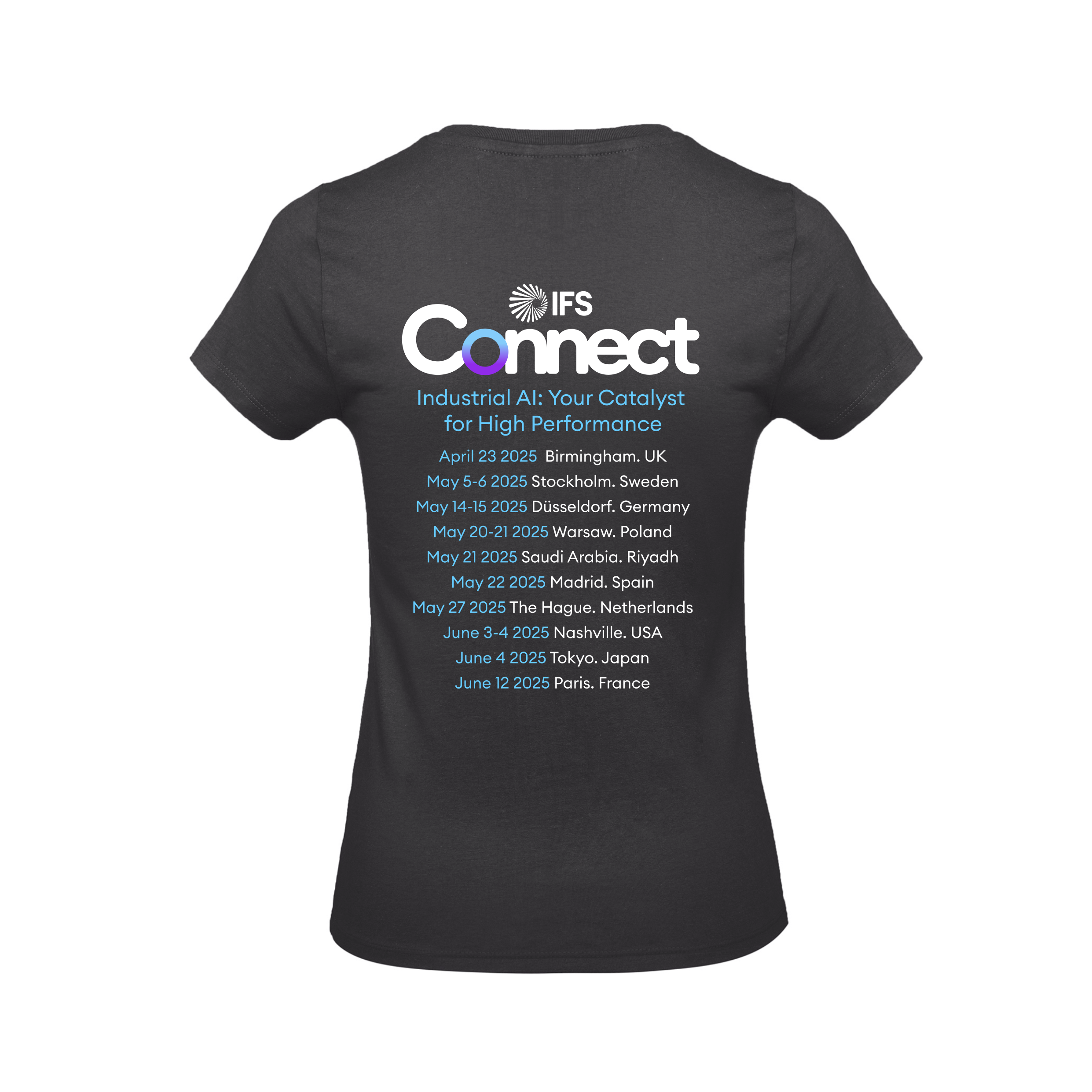 IFS Connect Women´s T-Shirt #E190 Black back