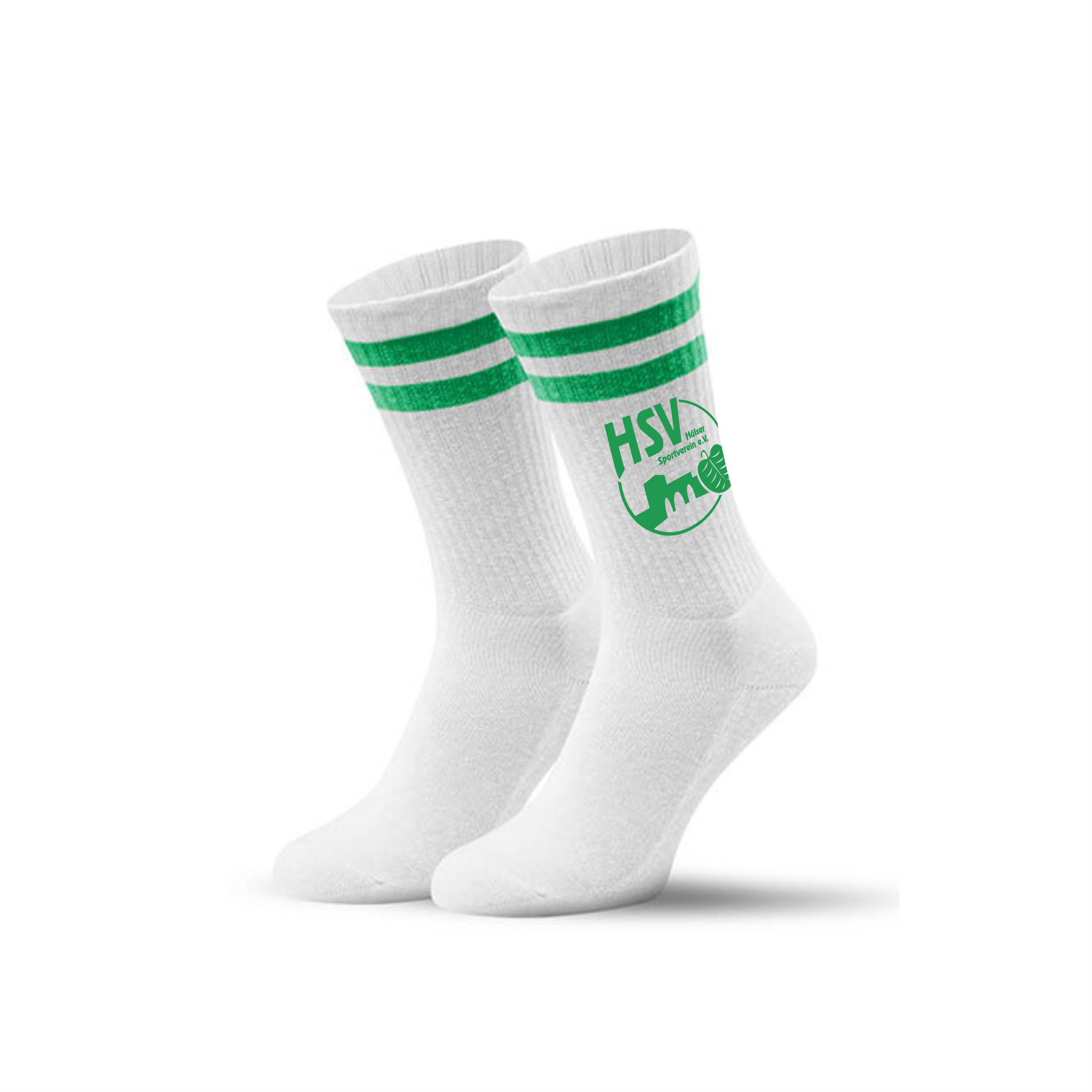 Hülser SV Logo Tennis Socks White-Green Hülser SV Logo Tennis Socks White-Green