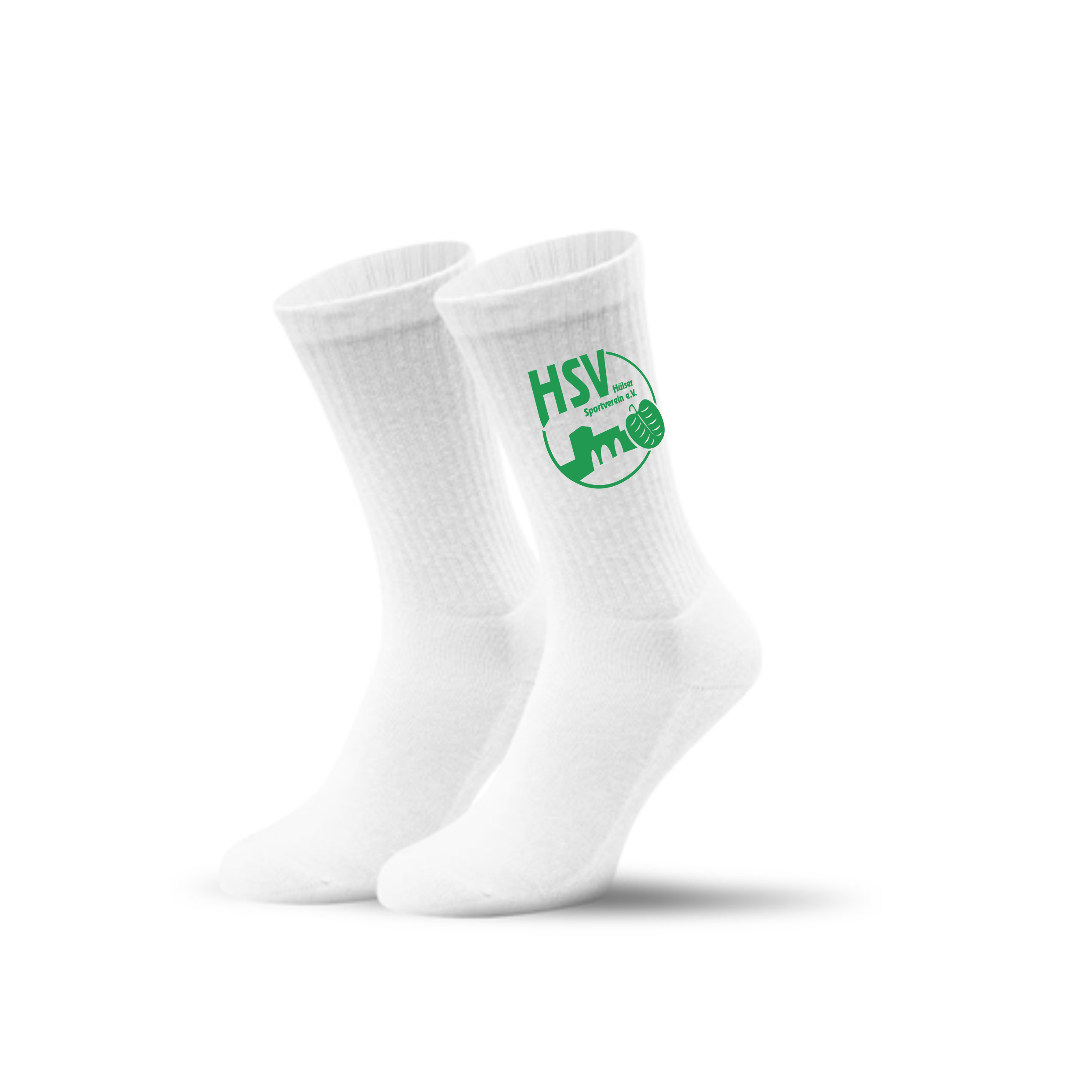 Hülser SV  Logo Tennis Socks White-White