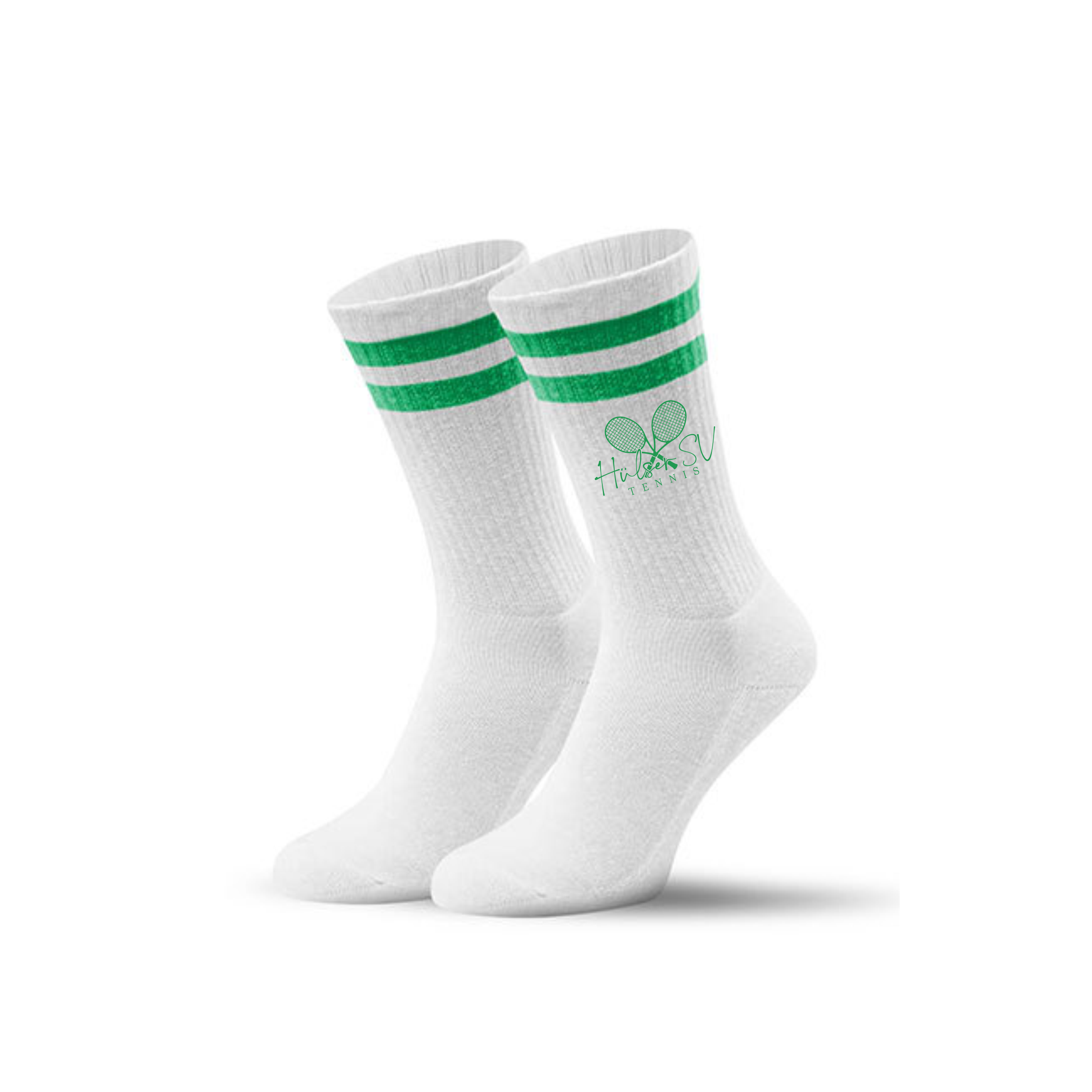 Hülser SV Tennis Socks White-Green