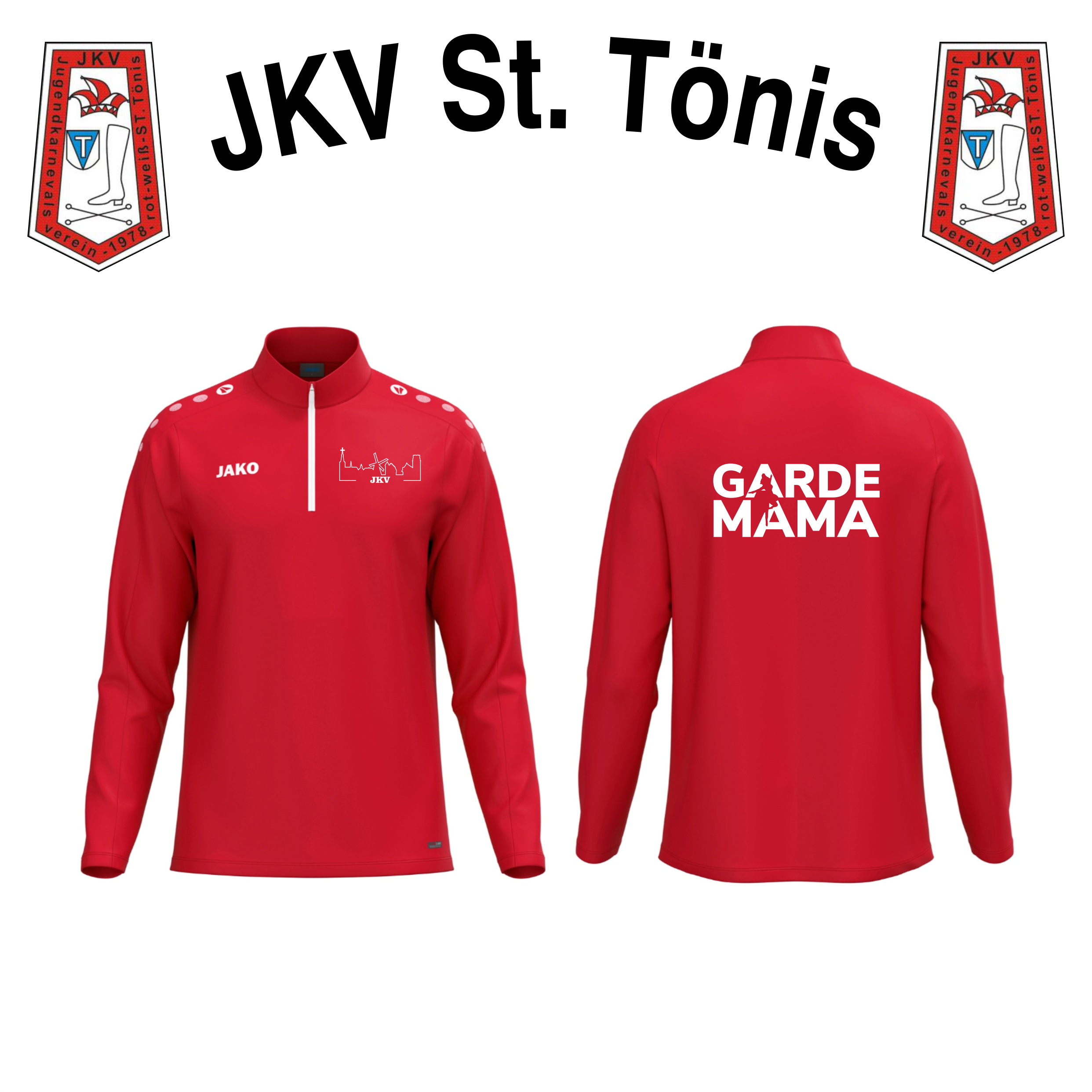 JKV Fan Half-Zip 100 (Rot) mit Garde Mama.png