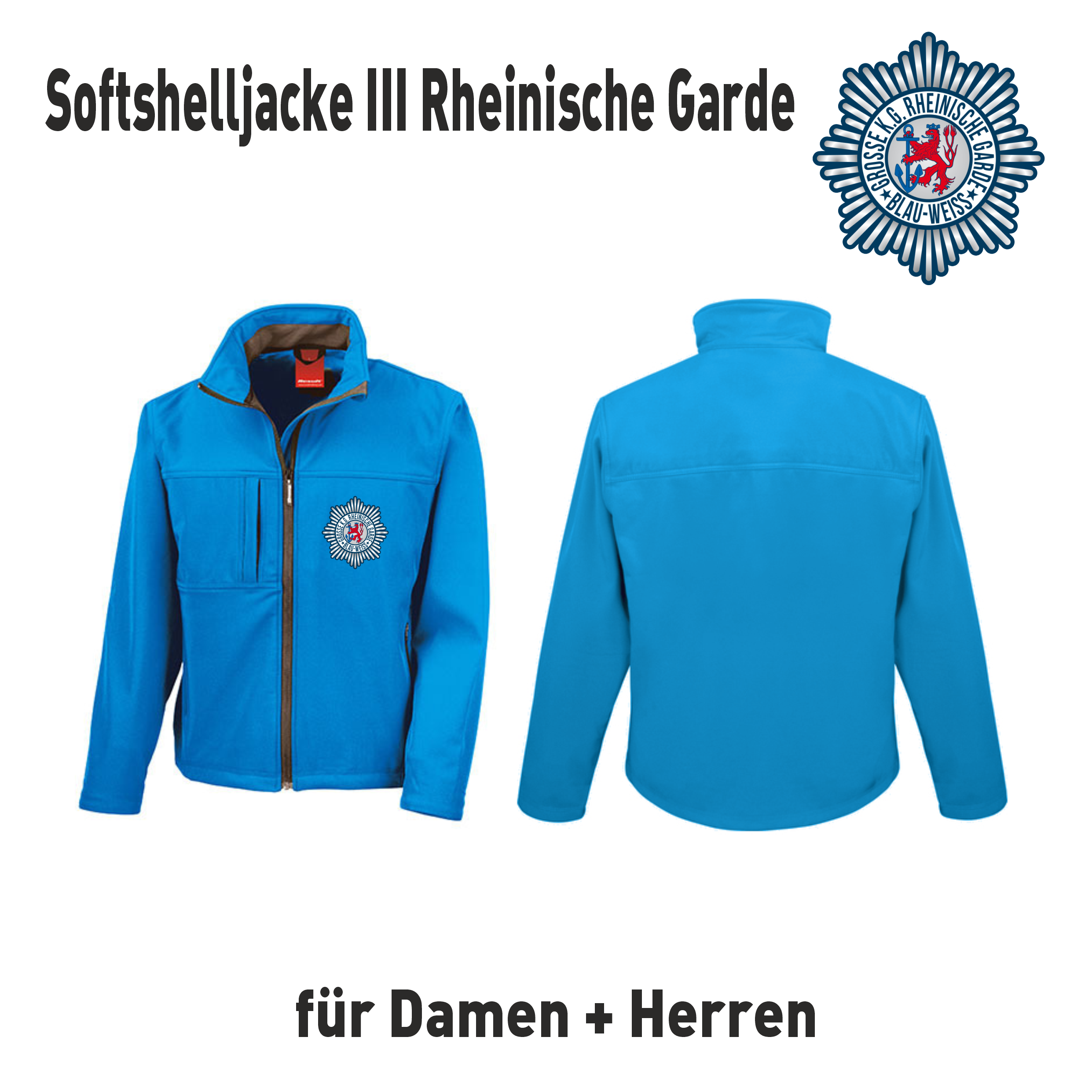 KG Rheinische Garde Softshelljacke III Azure.png