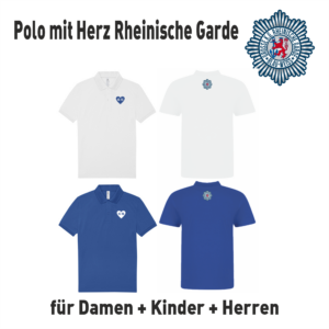 KG Rheinische Garde Polo mit Herz
