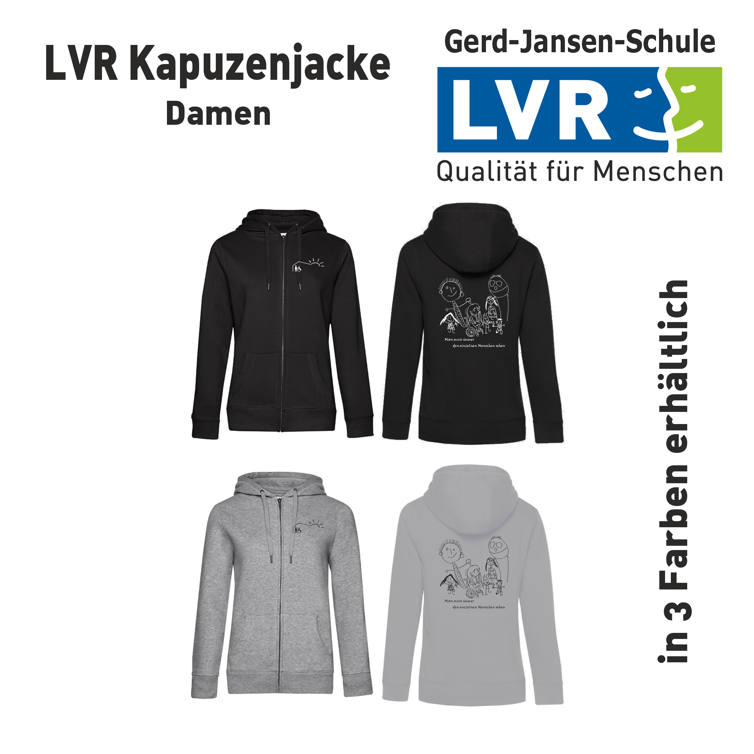 LVR Damen Kapuzenjacke Cover