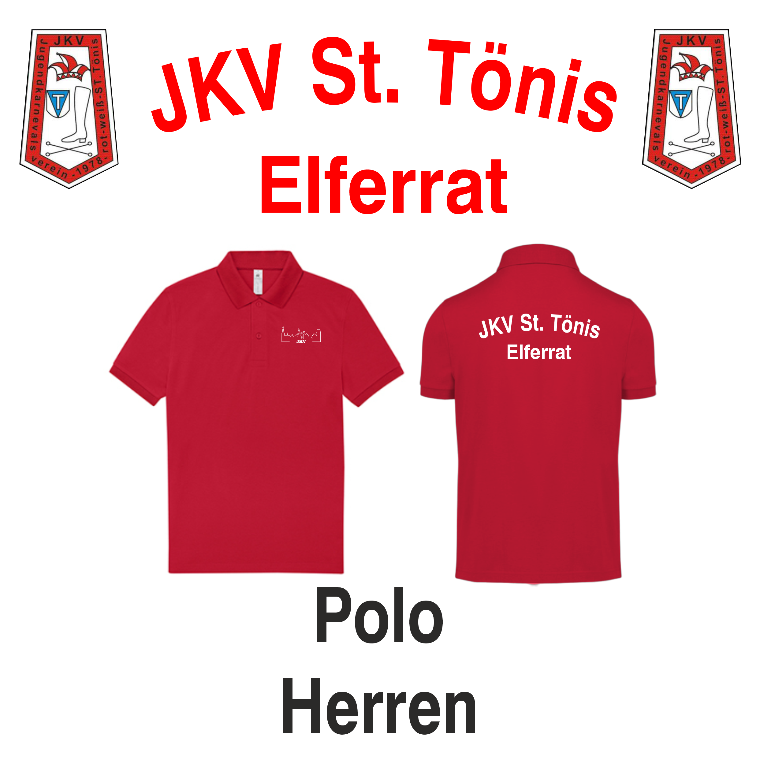 JKV Elferrat Polo BW Herren Red_Cover