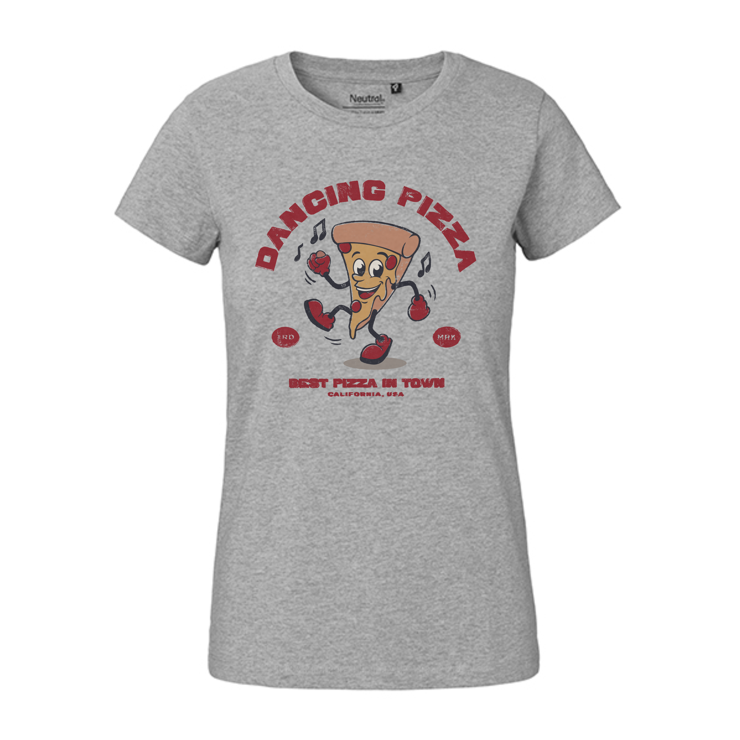 Dancing Pizza Ladies´ Classic T-Shirt Sport Grey.png