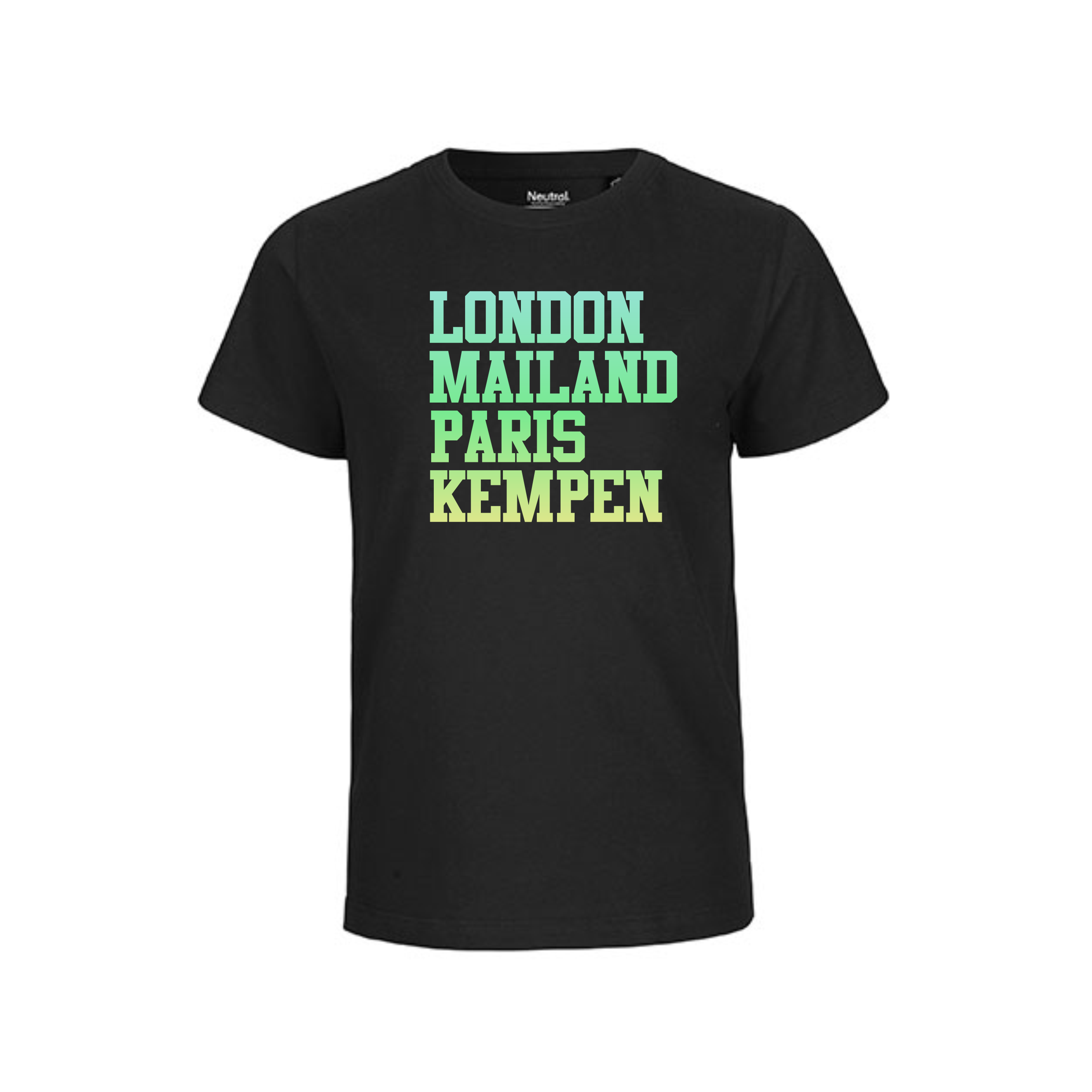 London Kids´ Short Sleeve T-Shirt Black.png